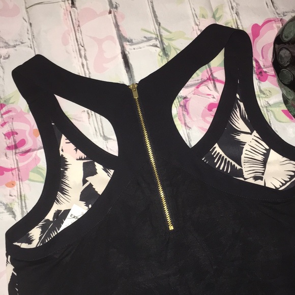 Express Racerback Top with Exposed Zipper Detail - Picture 6 of 6